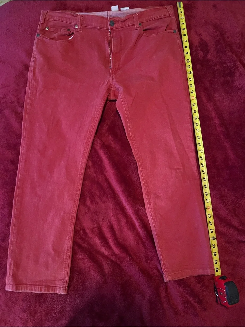 True nation Red Tapered Fit Jeans